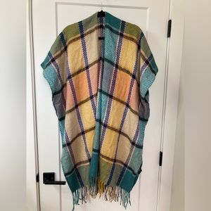 4/$30 flannel Shrug One Size Coastal Boho Cottagecore “Do everything in love”